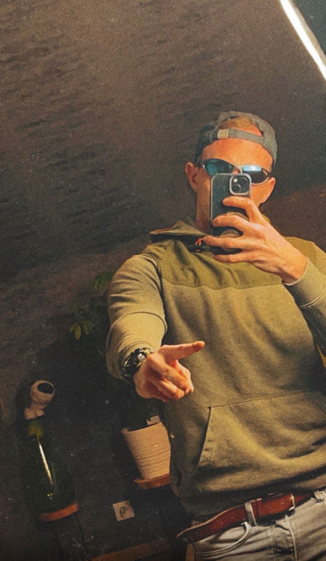 Vor der Techno-Party