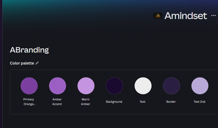 Branding Mindset Account – Lila/Purple Farbschema