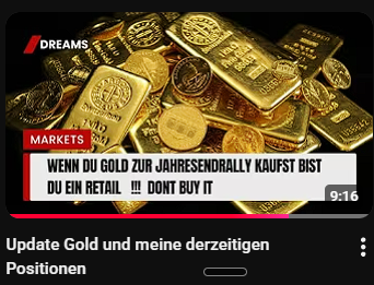 YouTube-Video: Update Gold und meine derzeitigen Positionen