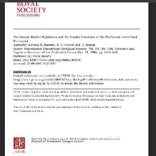 Royal Society Paper: „The Somatic Marker Hypothesis", Antonio Damasio über die Rolle von Emotionen bei Entscheidungsprozessen