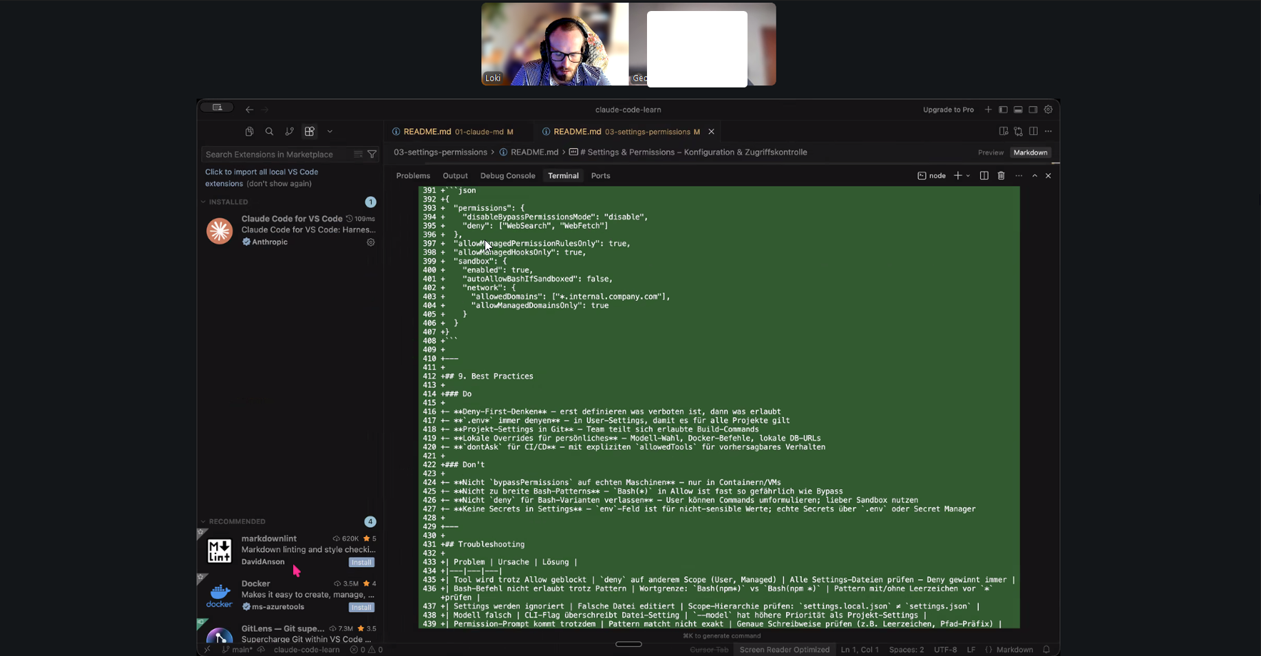 Zoom-Call Nr. 2: Screen-Sharing über Claude Code