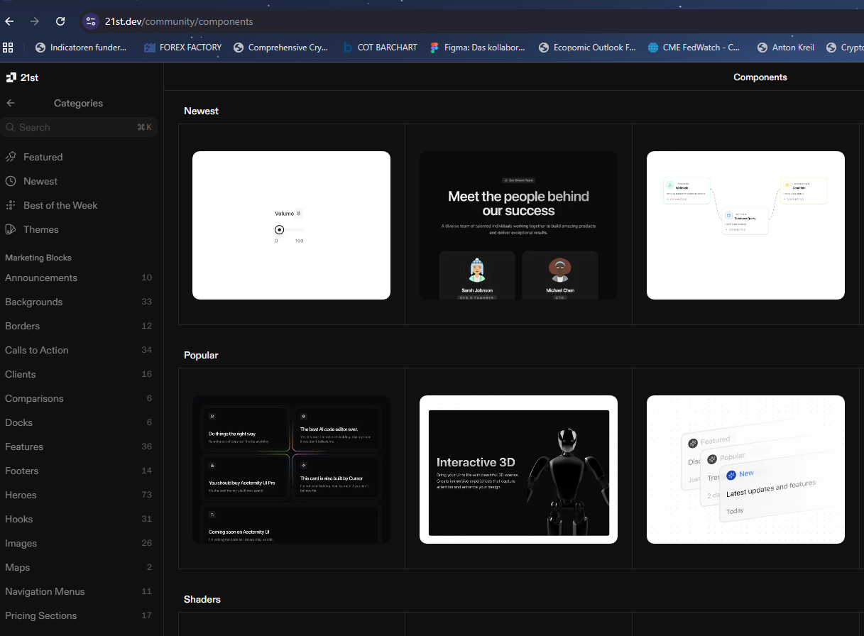 21stv.dev Community Components: Kostenlose React-Komponenten für Videos und Projekte