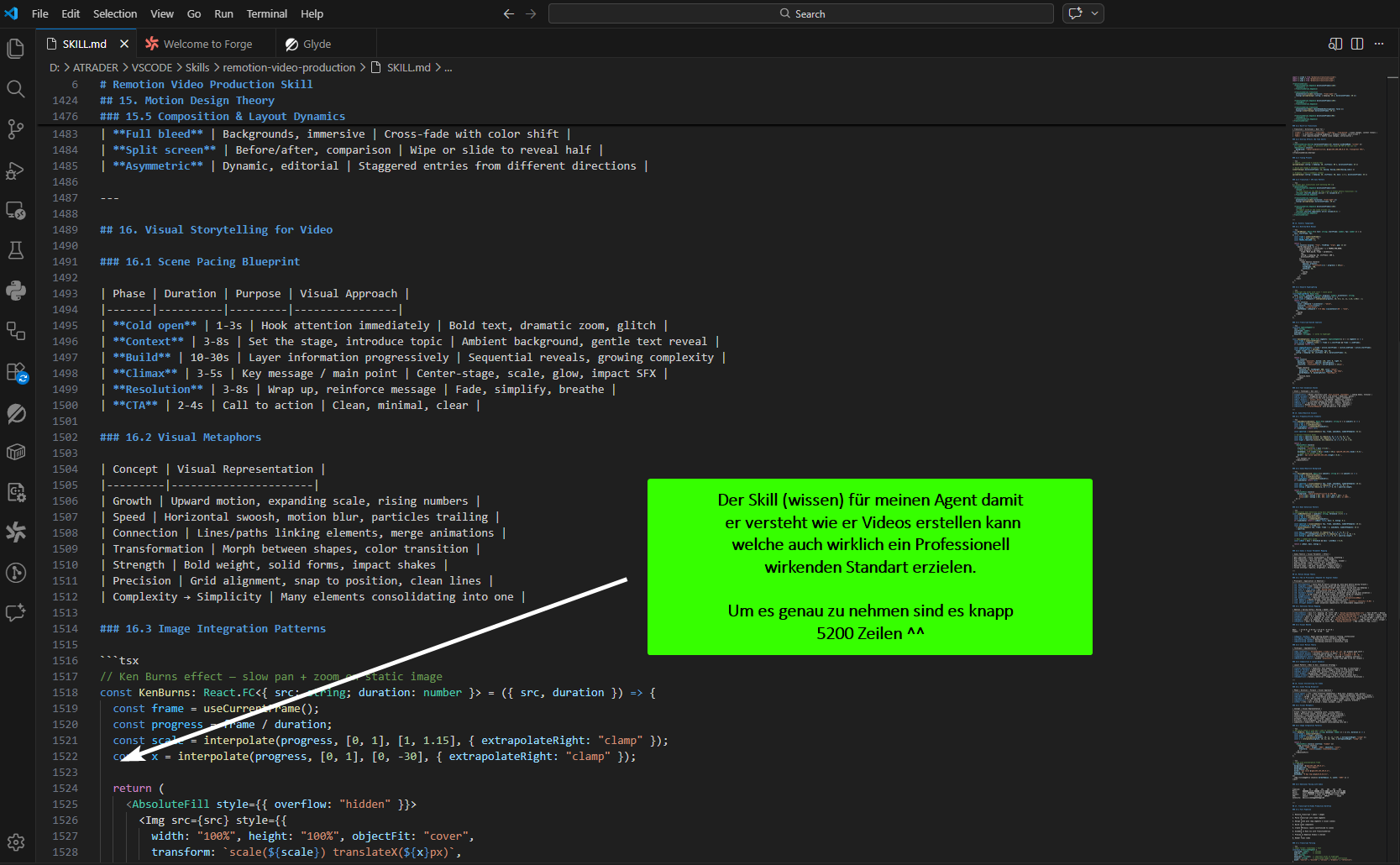 Der Remotion Skill: ~5.200 Zeilen Motion Design Wissen für den AI-Agent