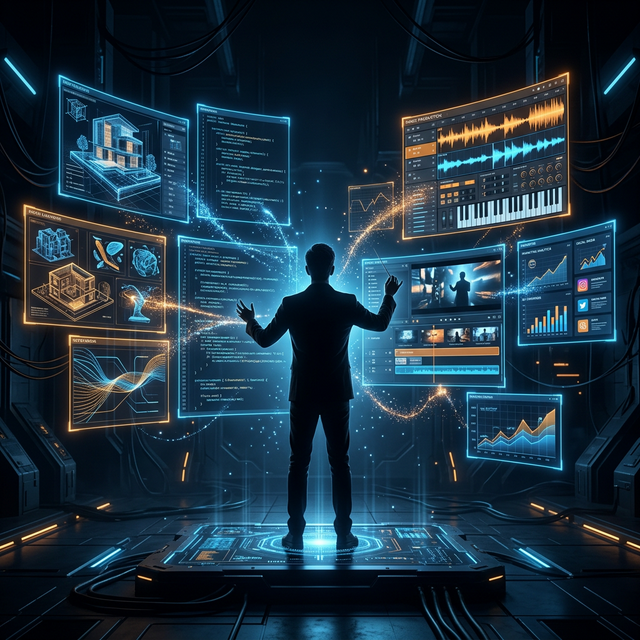 AI als Kraftmultiplikator: Kreative orchestrieren KI-Tools wie ein Dirigent sein Orchester